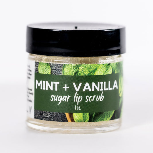 Mint + Vanilla Sugar Lip Scrub